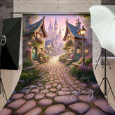 Aperturee - Aperturee Foggy Whimsical French Kingdom Spring Sweep Backdrop